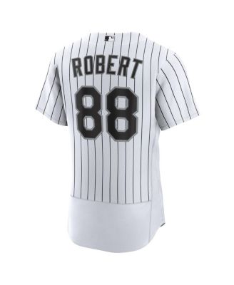 Men's Luis Robert White, Black Chicago White Sox Home Authentic Player Jersey