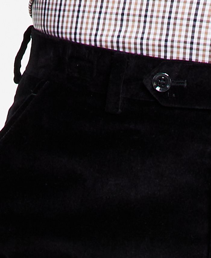 Alfani Men's SlimFit Velvet Dress Pants, Created for Macy's & Reviews Pants Men Macy's