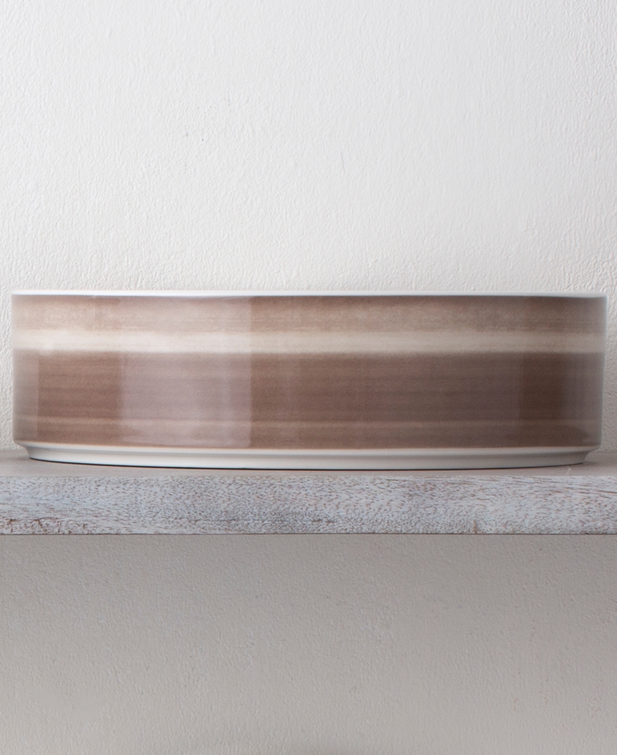 Noritake Colorstax Ombre Stax 10" Serving Bowl In Brown