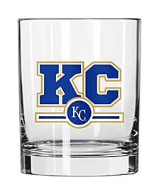 Kansas City Royals Letterman 14 oz Rocks Glass