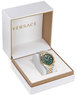 Men's Swiss Chronograph Hellenyium Two Tone Bracelet Watch 44mm