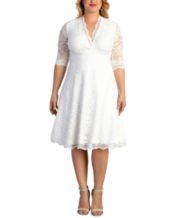 Buy Women's Plus Size Lace Wedding Bride Bridal Party Dresses Navy Blue 16W  at