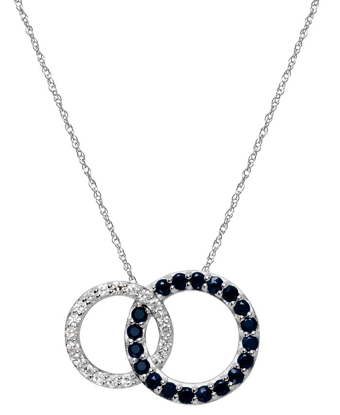 Sapphire sales necklace macys