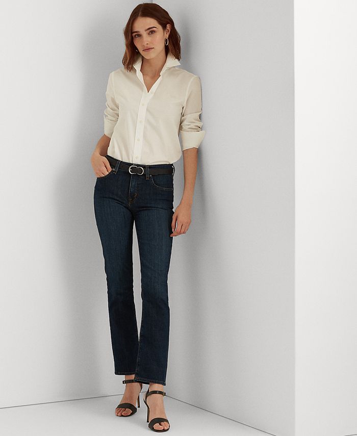 Lauren Ralph Lauren Non-Iron Straight-Fit Shirt, Regular & Petite ...