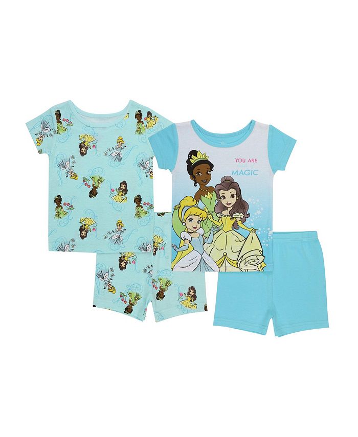 Disney Princess Toddler Girls Pajamas, 4 Piece Set - Macy's