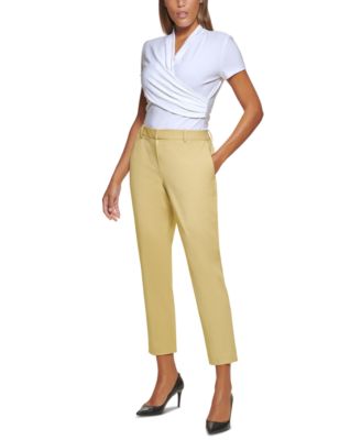 DKNY - Petite Essex Mid Rise Pants