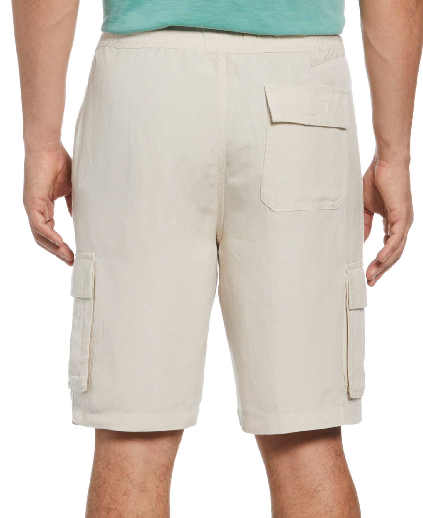 Мужские шорты Cubavera Linen Blend Pull-On Cargo Short, цвет: Серебряный — фото 2