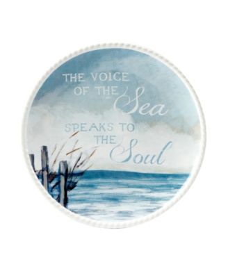 Shorebirds Canape Plates, Set of 4