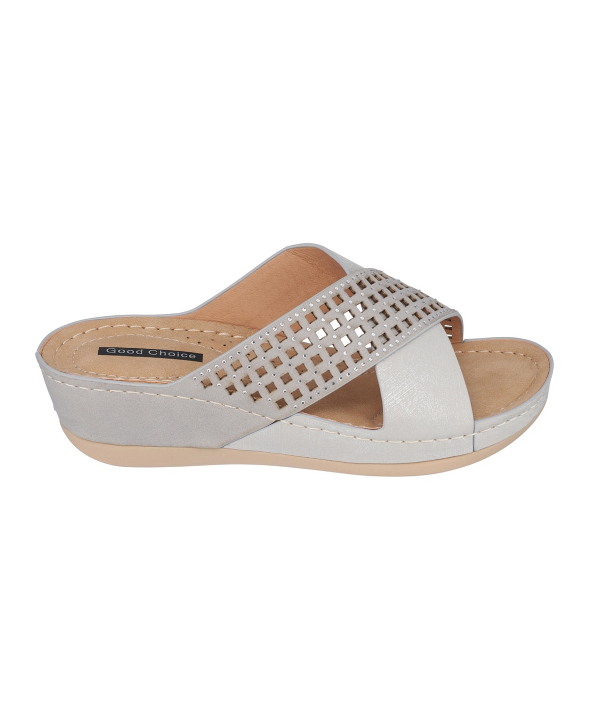 Gc Shoes Women's Isabella Wedge Sandals - Silver-Tone