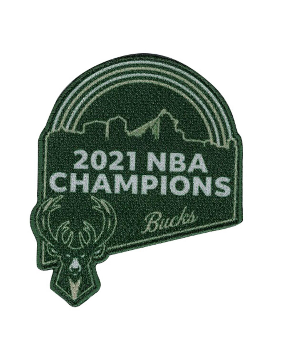Emblem Source Milwaukee Bucks 2021 Nba Finals Champions Rainbow Patch - Green