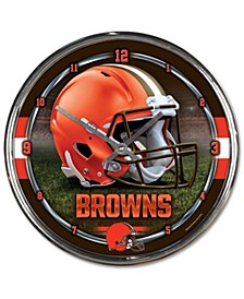 Cleveland Browns Chrome Wall Clock
