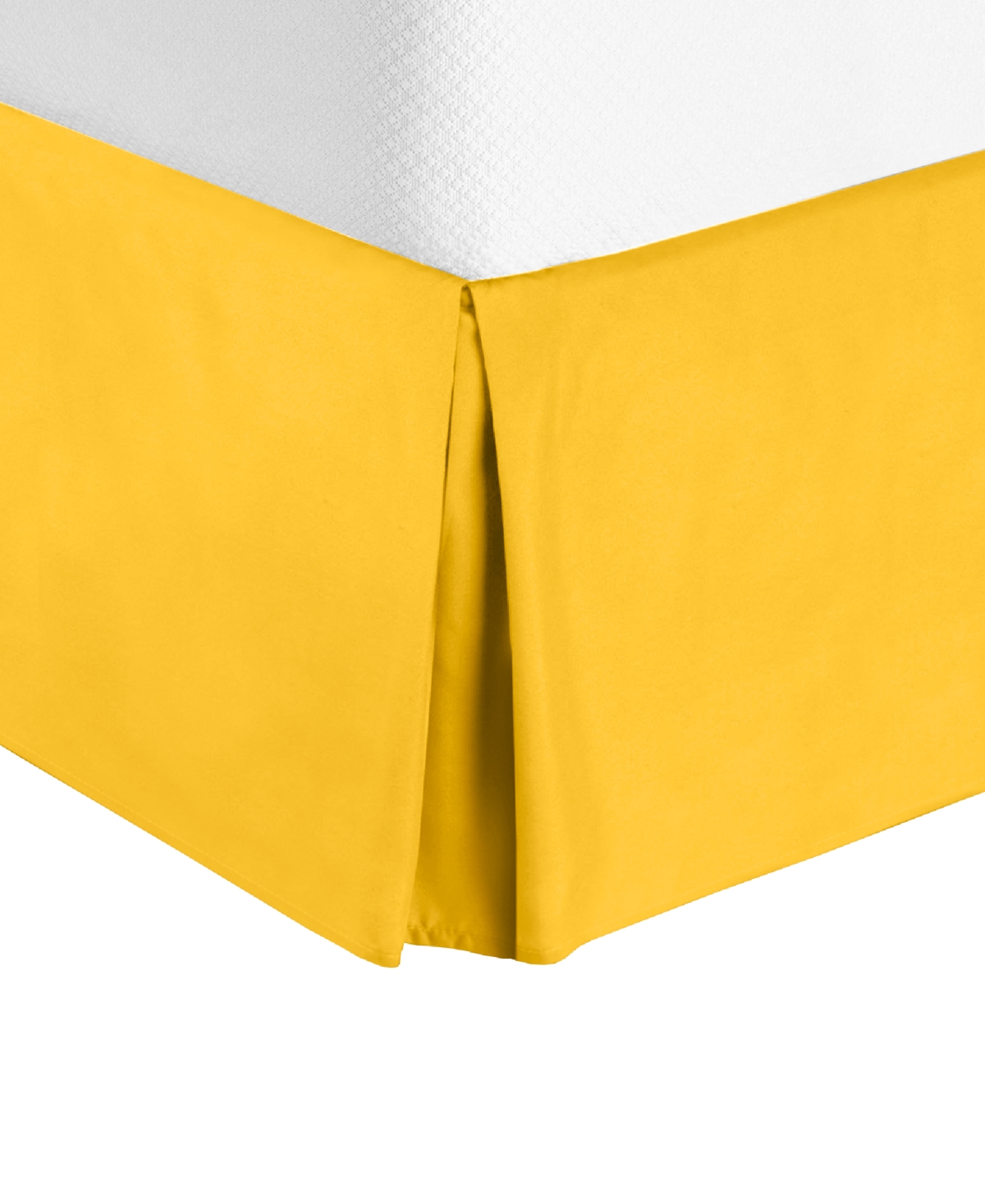 Nestl Premium 14" Tailored Drop Bedskirt, Twin Xl - Yellow