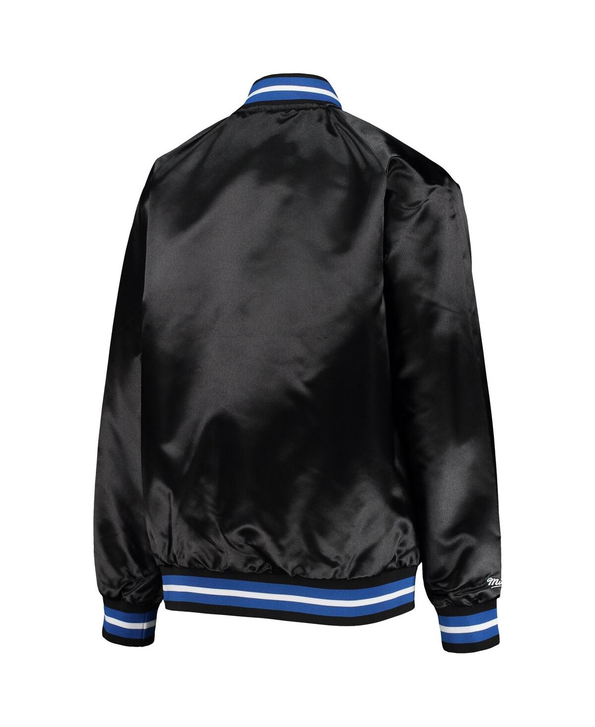 Big Boys Mitchell & NessOrlando Magic Hardwood Classics Satin Raglan Full-Snap Jacket - Black