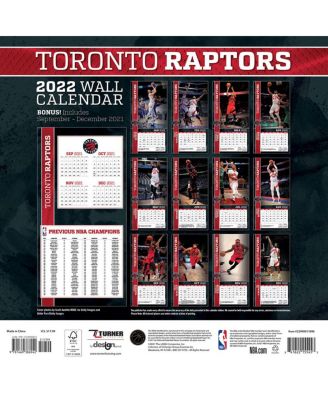 Toronto Raptors 2022 Wall Calendar