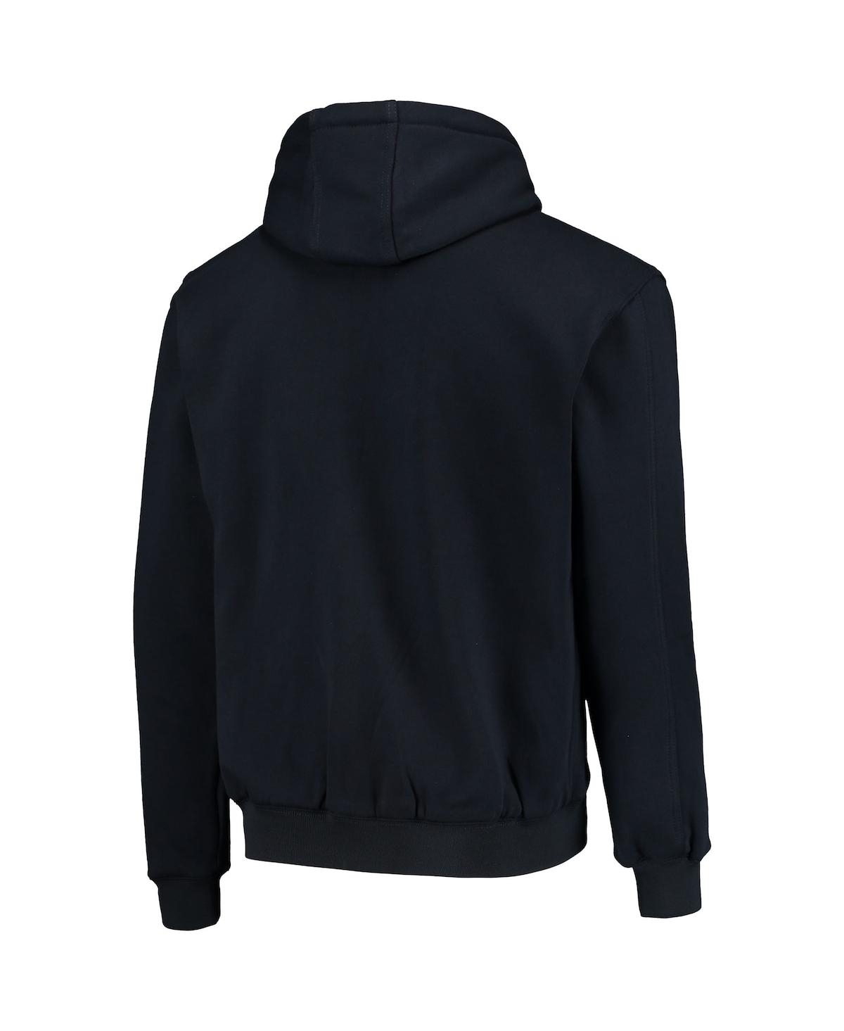 DUNBROOKE MEN'S DUNBROOKE NAVY NEW ENGLAND PATRIOTS CRAFTSMAN THERMAL-LINED FULL-ZIP HOODIE 
