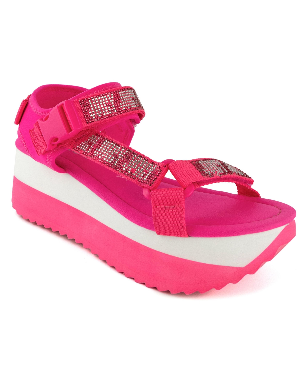 Women's Izora Flatform Sandals - Bright Pink