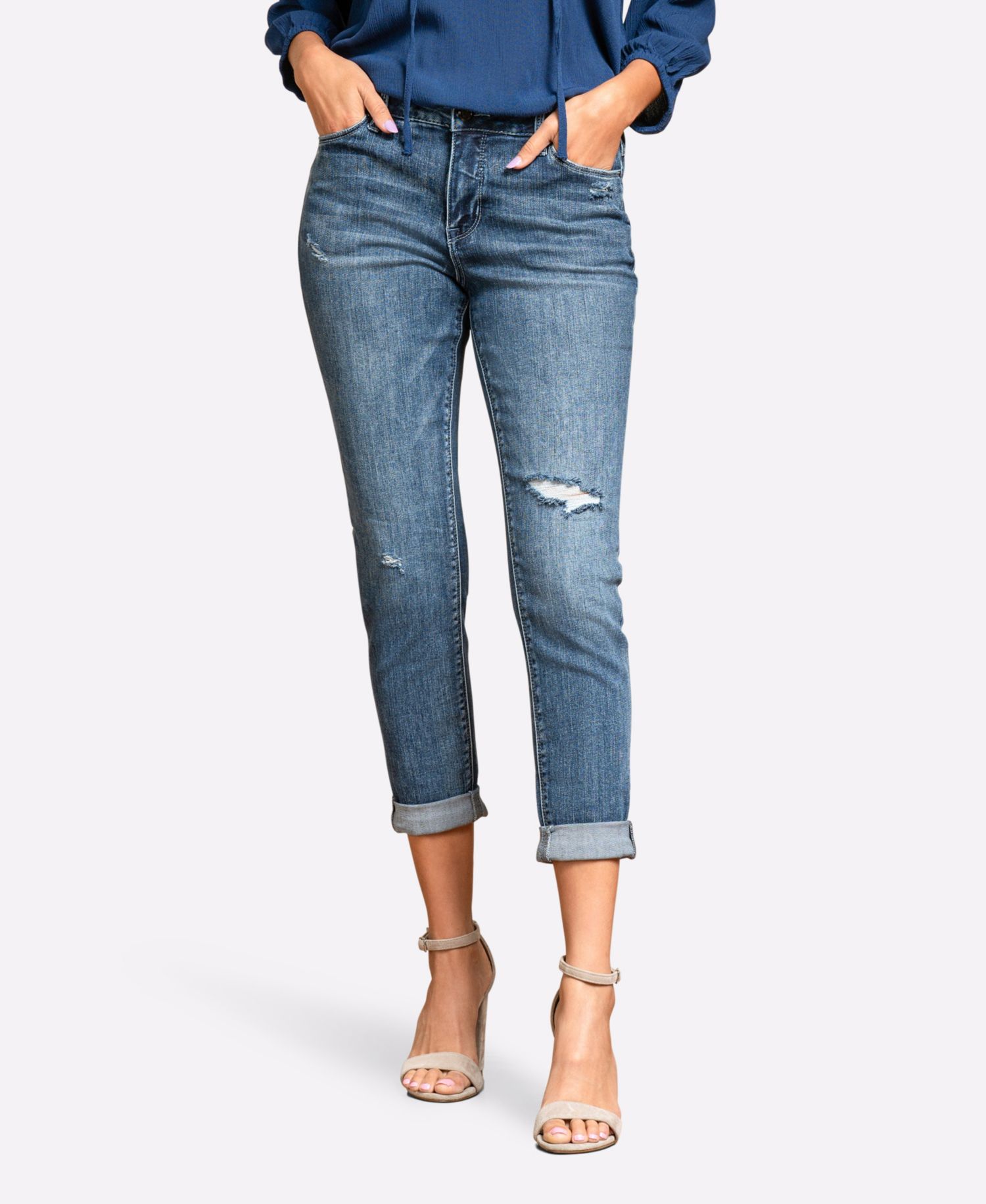 Indigo Poppy Maternity Red Hyper Twill 6 Pocket Skinny Cargo