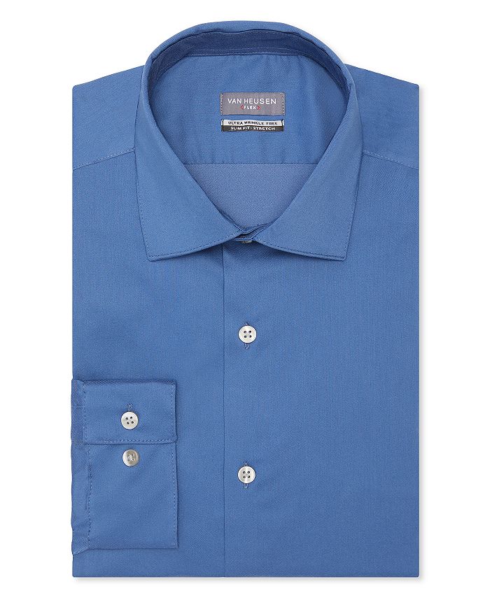Van Heusen Men's Flex Collar Slim Fit Dress Shirt - Macy's
