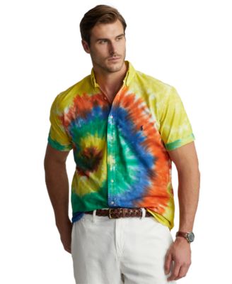 tie dye oxford shirt