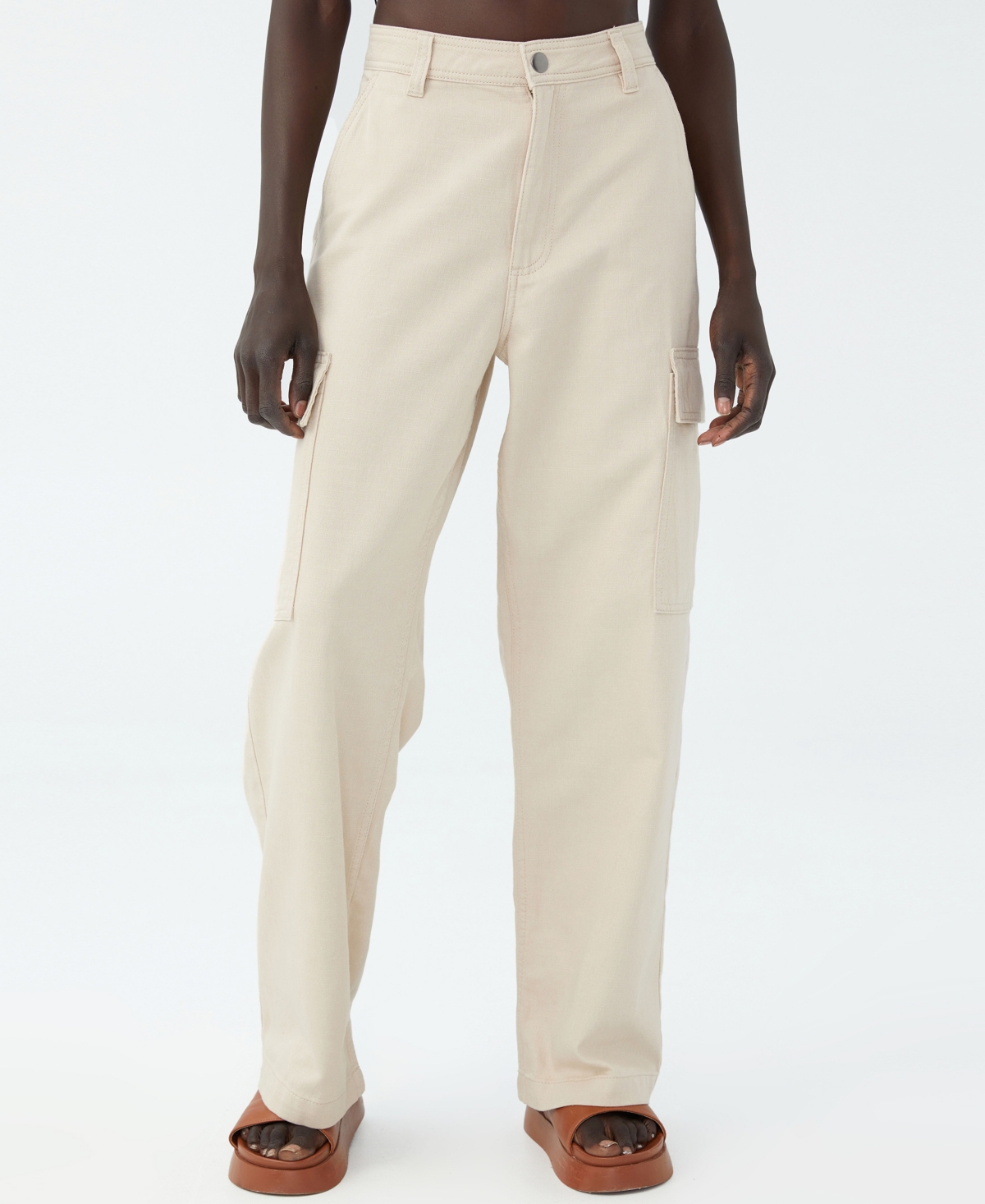 Cotton On Women's Bobbie Cargo Pants In Off White | ModeSens
