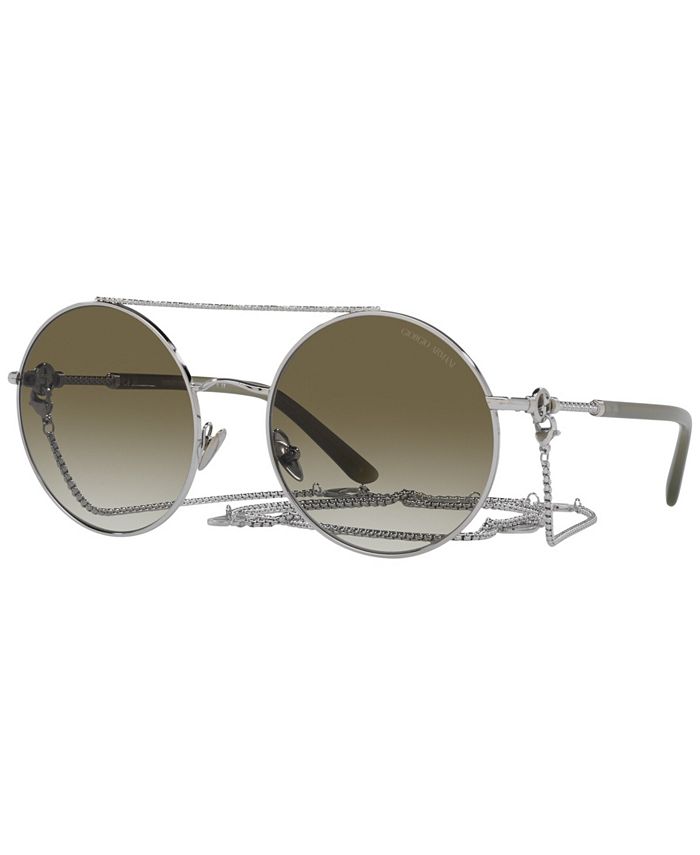 Giorgio armani 2025 women's aviator sunglasses