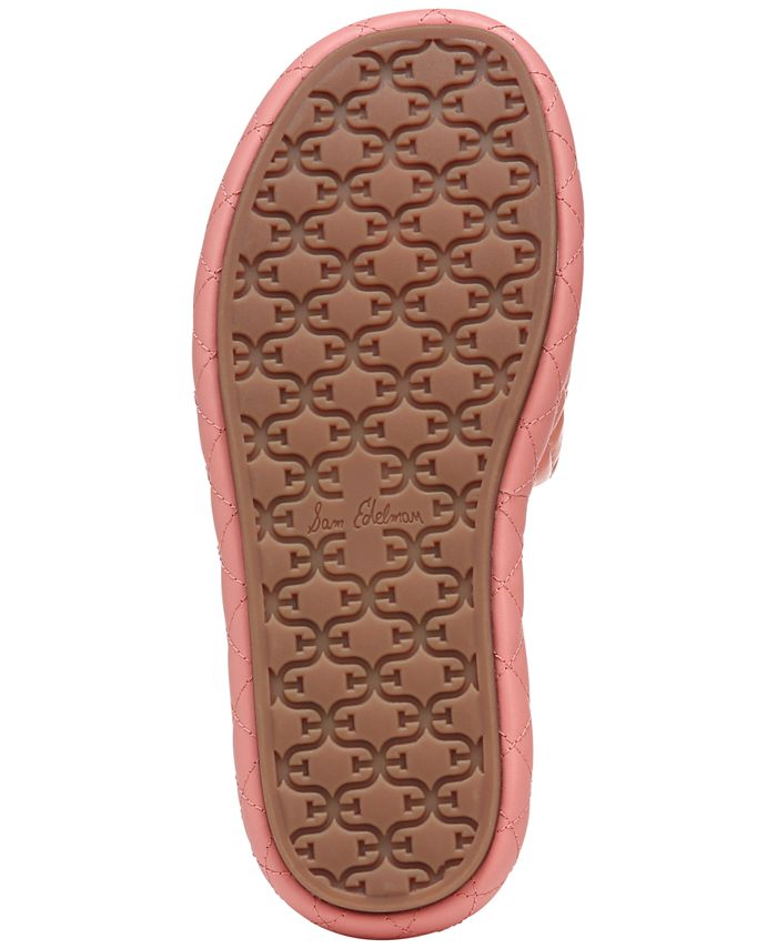 Sam Edelman Women's Karinda Quilted Emblem Slide Sandals Macy's