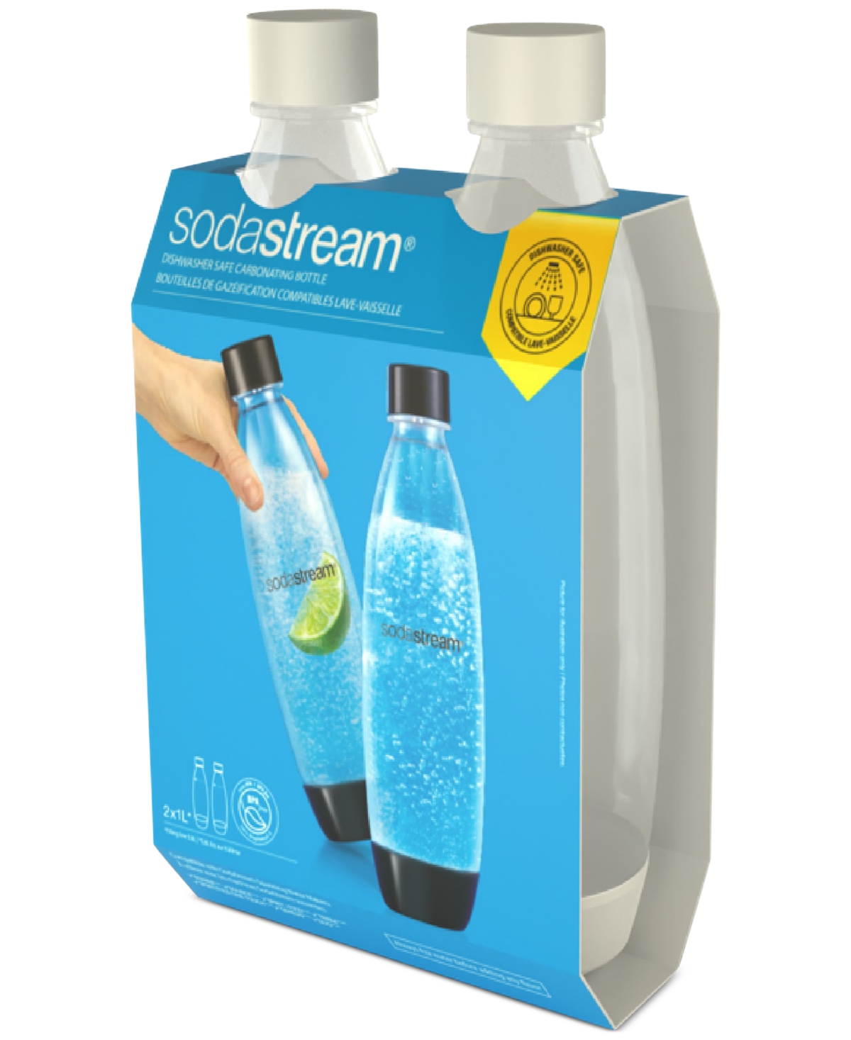 UPC 818558020698 product image for SodaStream 1L Dishwasher Safe Carbonating Bottle, Set of 2 | upcitemdb.com