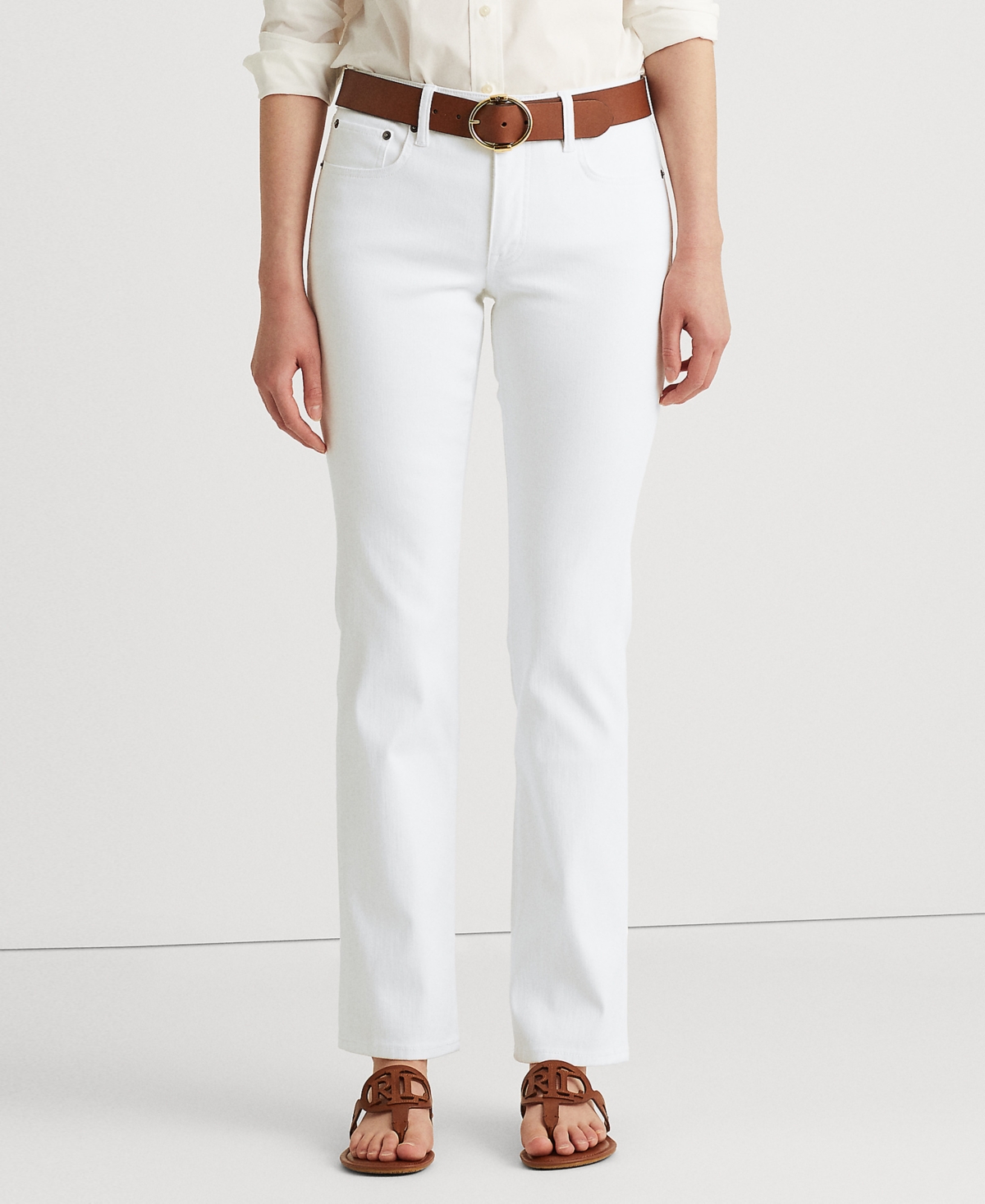Lauren Ralph Lauren Mid-rise Straight Jean In White