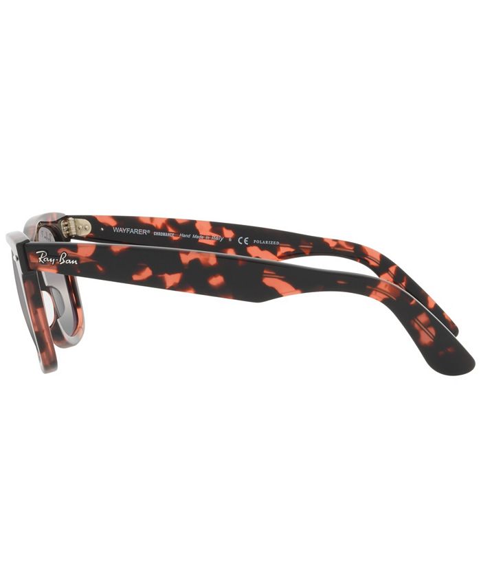 RayBan Unisex Polarized Sunglasses, RB2140 Wayfarer Chromance Macy's