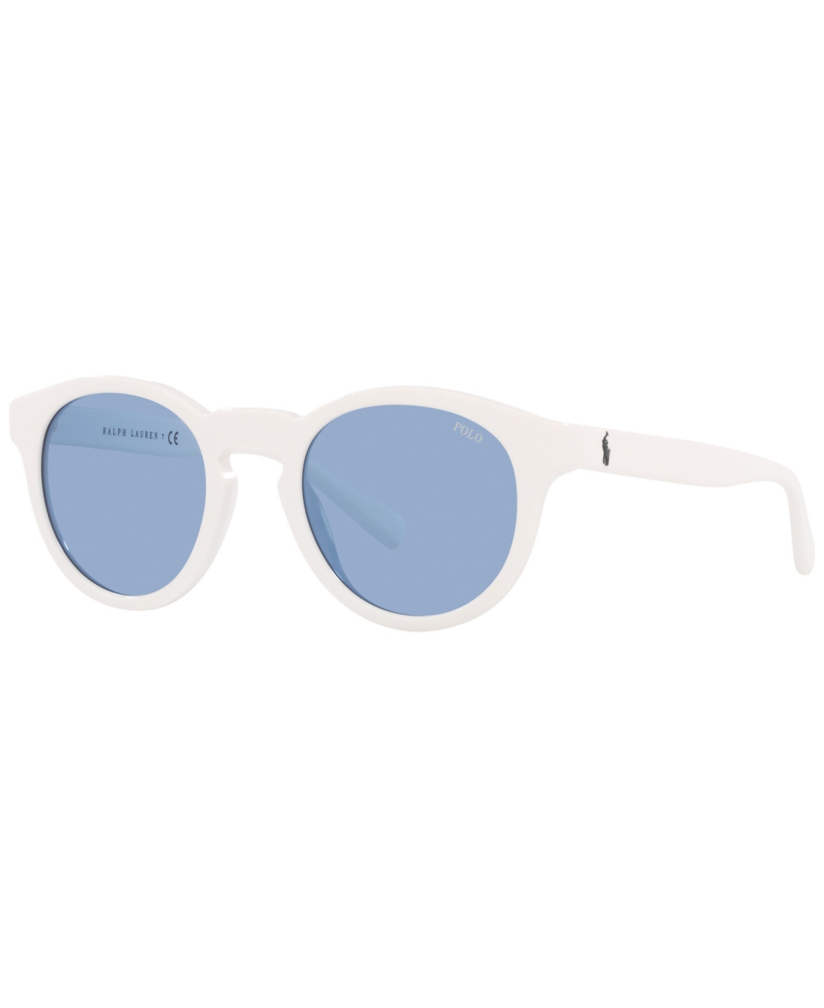 Polo Ralph Lauren Men's Sunglasses, Ph4184 49 In Shiny White