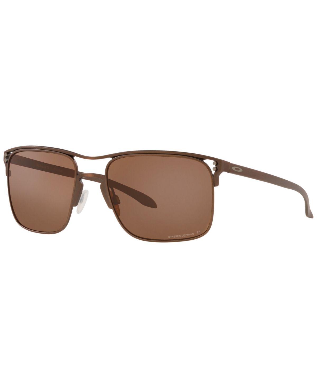 Shop Oakley Men's Polarized Sunglasses, Oo6048 Holbrook Ti 57 In Satin Toast