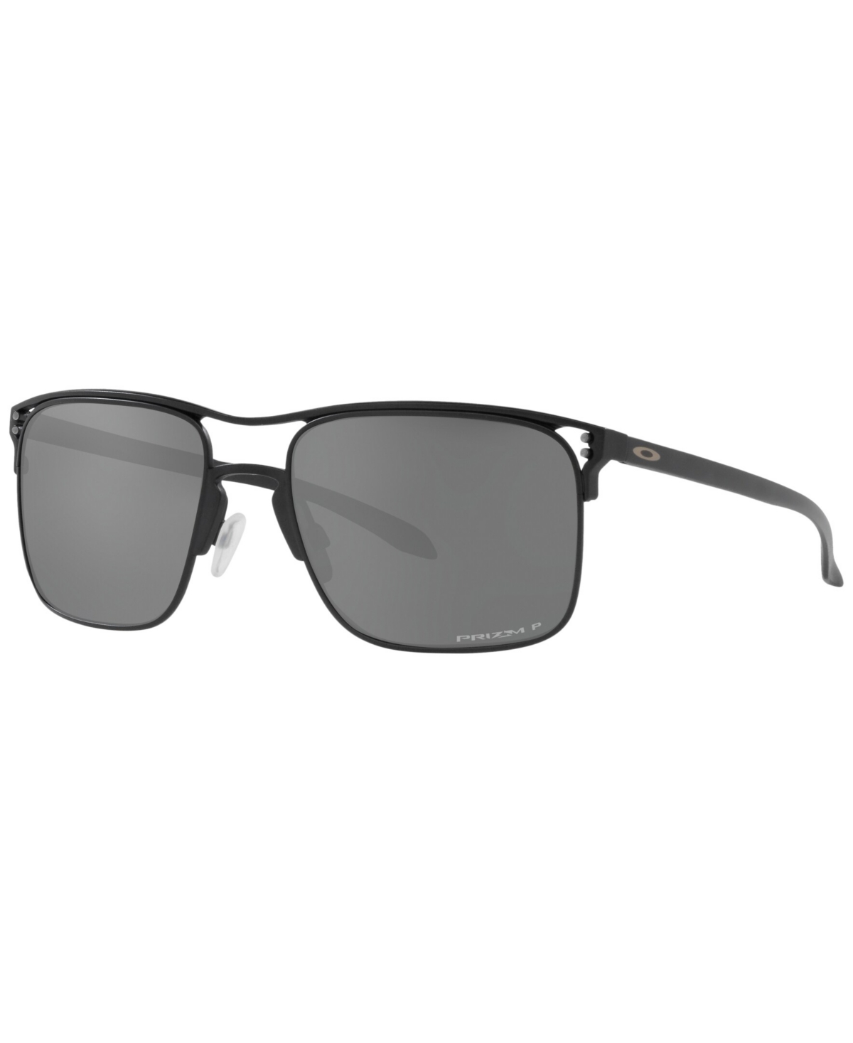 Shop Oakley Men's Polarized Sunglasses, Oo6048 Holbrook Ti 57 In Satin Black