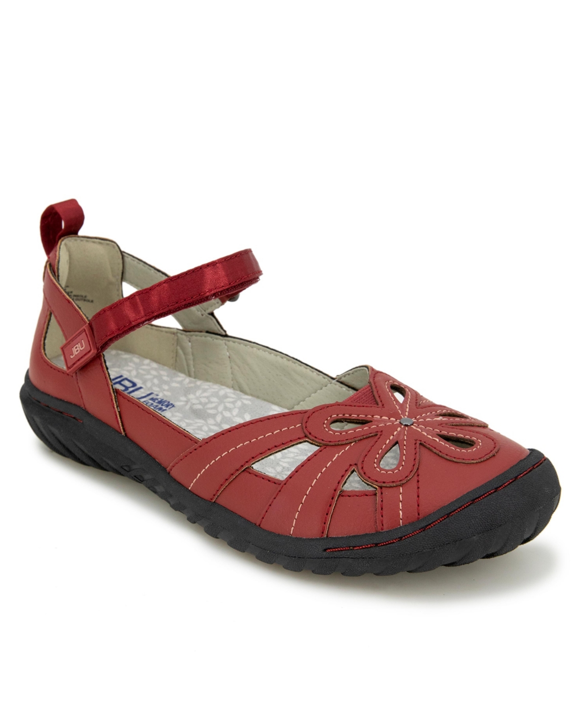 Jbu Women's Magnolia Cutout Mary Jane Flats Women's Shoes