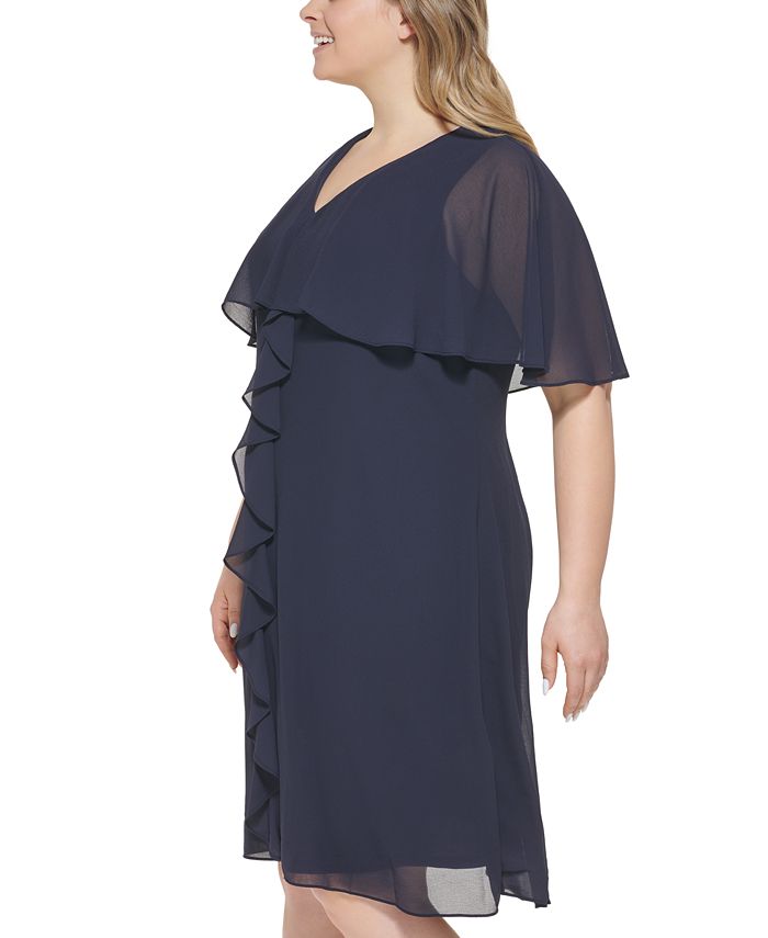 Jessica Howard Plus Size Ruffled A-Line Dress - Macy's