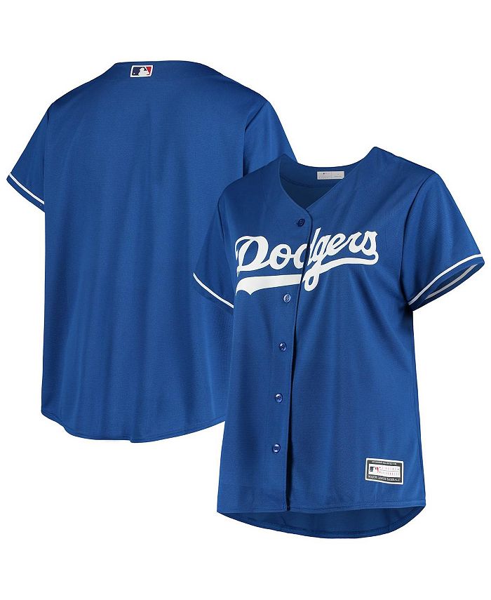 Profile Women's Royal Los Angeles Dodgers Plus Size Sanitized Replica Team  Jersey - Macy's