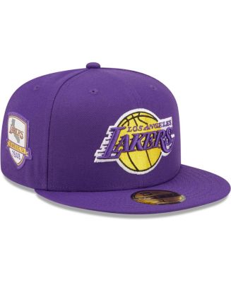 New Era Men's Purple Los Angeles Lakers City Side 59FIFTY Fitted Hat ...