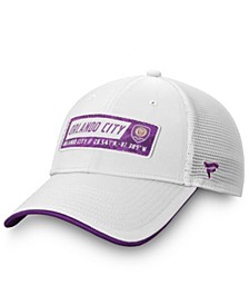 Men's White Orlando City SC Iconic Defender Snapback Hat