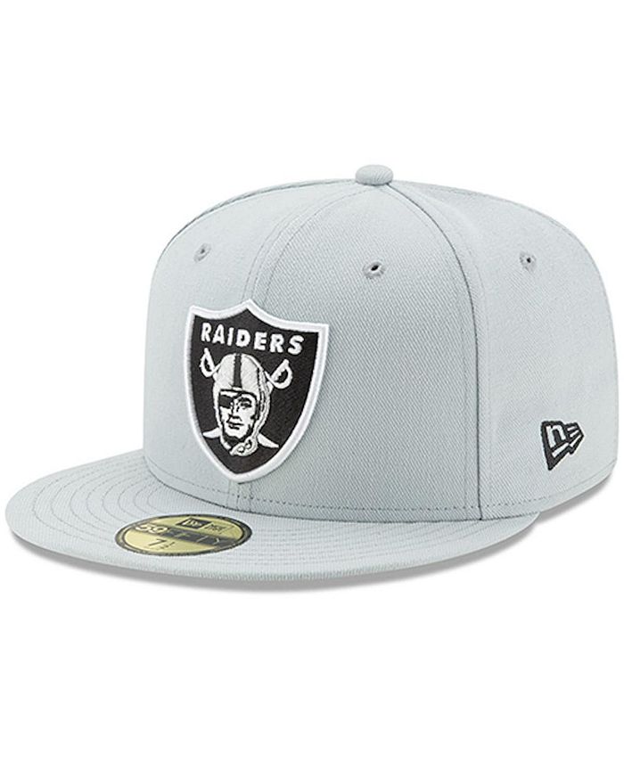 New Era Men's Gray Las Vegas Raiders Omaha 59FIFTY Fitted Hat - Macy's