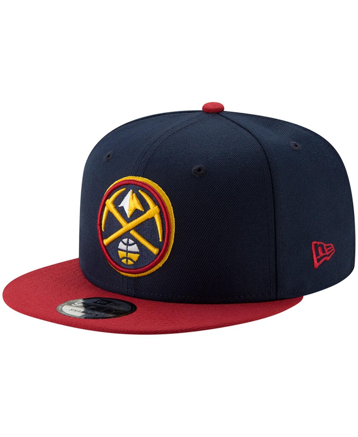 Shop New Era Men's Navy And Gold Denver Nuggets Two-tone 9fifty Adjustable Hat In Navy,gold