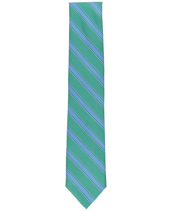 Club Room Men's Outlined Stripe Tie, Created for Macy's - Macy's