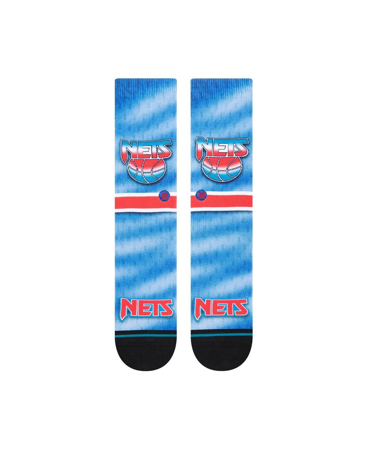 Shop Stance Men's Brooklyn Nets Hardwood Classics Fader Collection Crew Socks In Blue