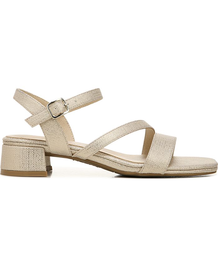 LifeStride Women's Julep Ankle Strap Sandal – Low Block Heel, Cushioned Comfort, Adjustable Strap