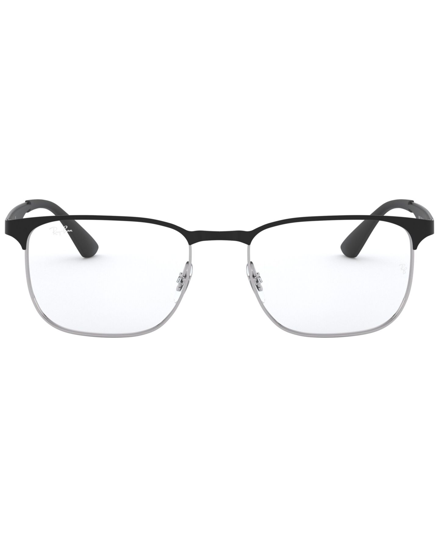 Очки Ray-Ban Unisex Square Metal RB6363 Optics Eyeglasses, цвет: Чёрный — фото 3