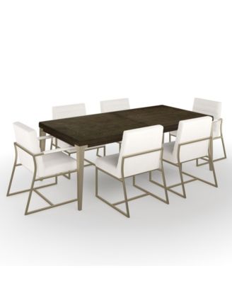 Drew & Jonathan Home Drew & Jonathan Boulevard 7-Pc Dining Set (Rectangular Table + 4 Side Chairs + 2 Arm Chairs)