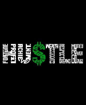 Men's Word Art Hustle Crewneck Sweatshirt