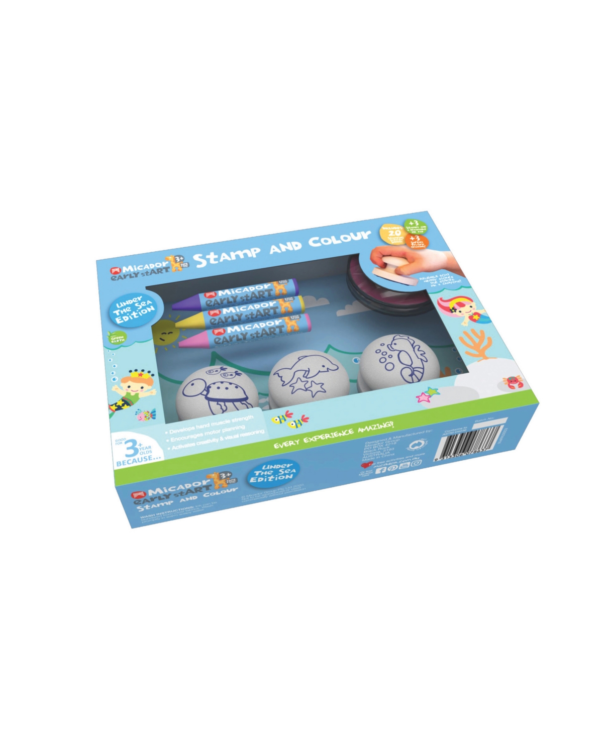 Micador early stART, Stamp and Color Mini Packs, Under The Sea Edition Pack