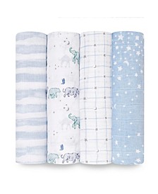 Rising Star Swaddle Blankets, Pack of 4