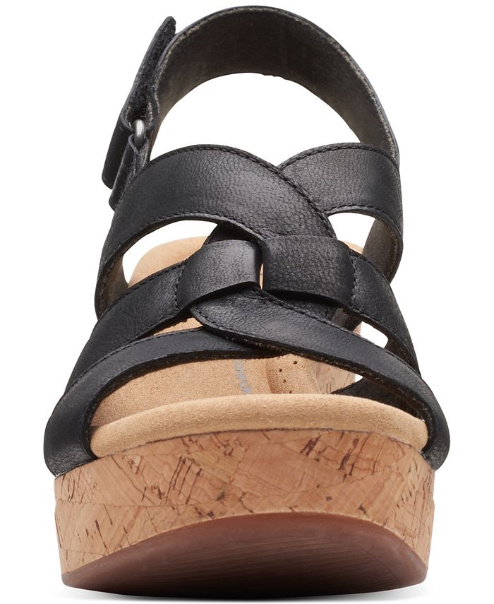 Clarks Women's Collection Giselle Beach Slingback Wedge Sandals - Macy's