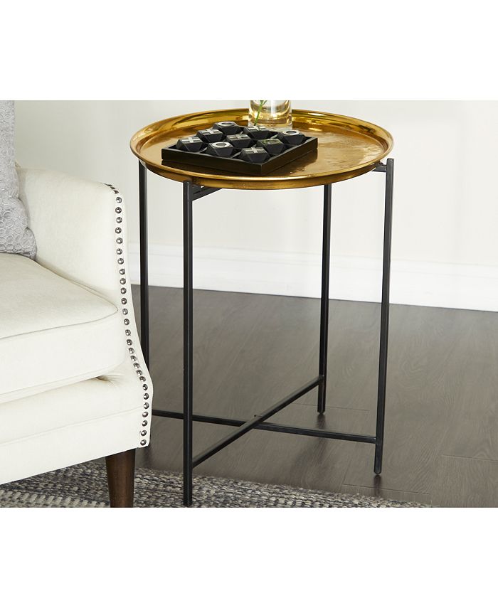 Rosemary Lane Aluminum Transitional Accent Table Macy's