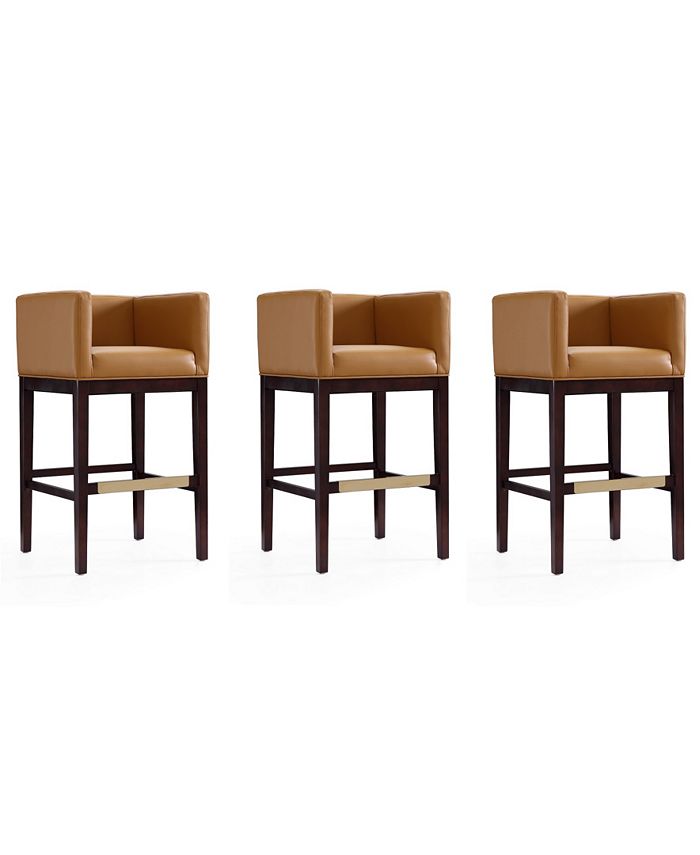 Manhattan Comfort Kingsley Barstool Set of 3